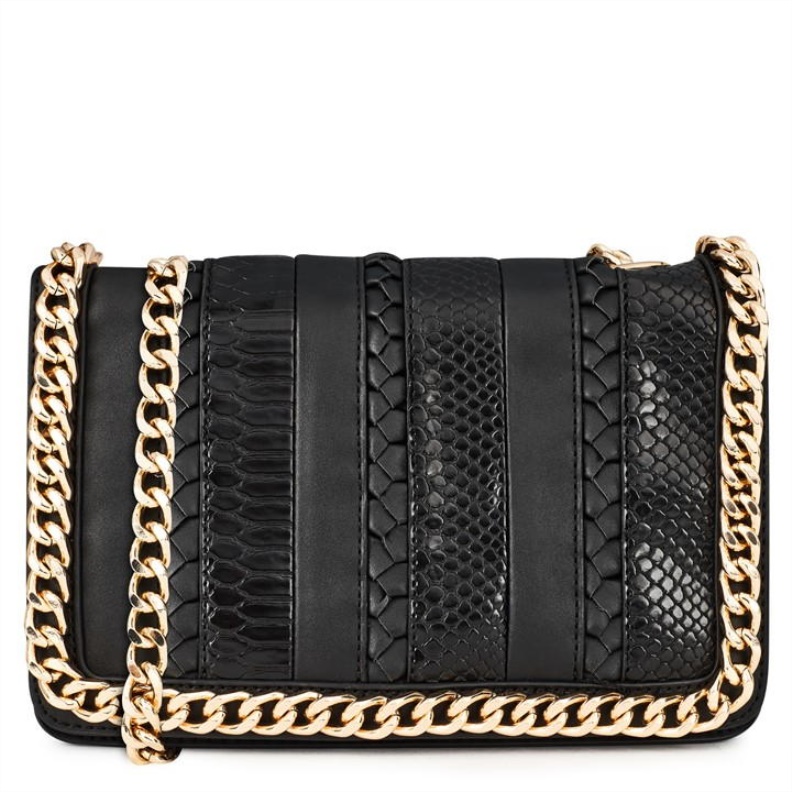 Aldo Woven Greenwald Crossbody Bag Aldo Fashion Jet Black