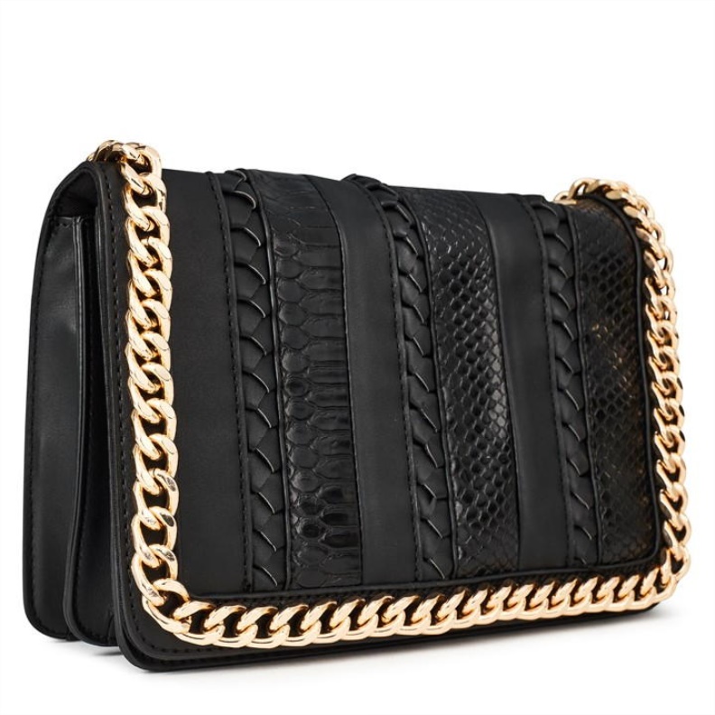 Aldo Woven Greenwald Crossbody Bag Aldo Fashion Jet Black