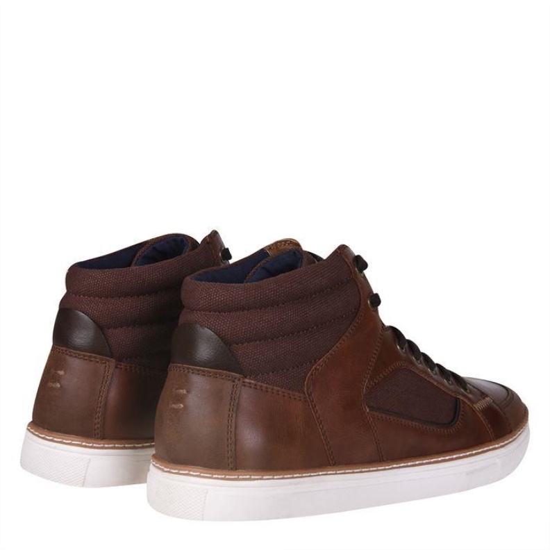 Cognac Aldo Hiaille High Top Trainers Mens Fashion Aldo