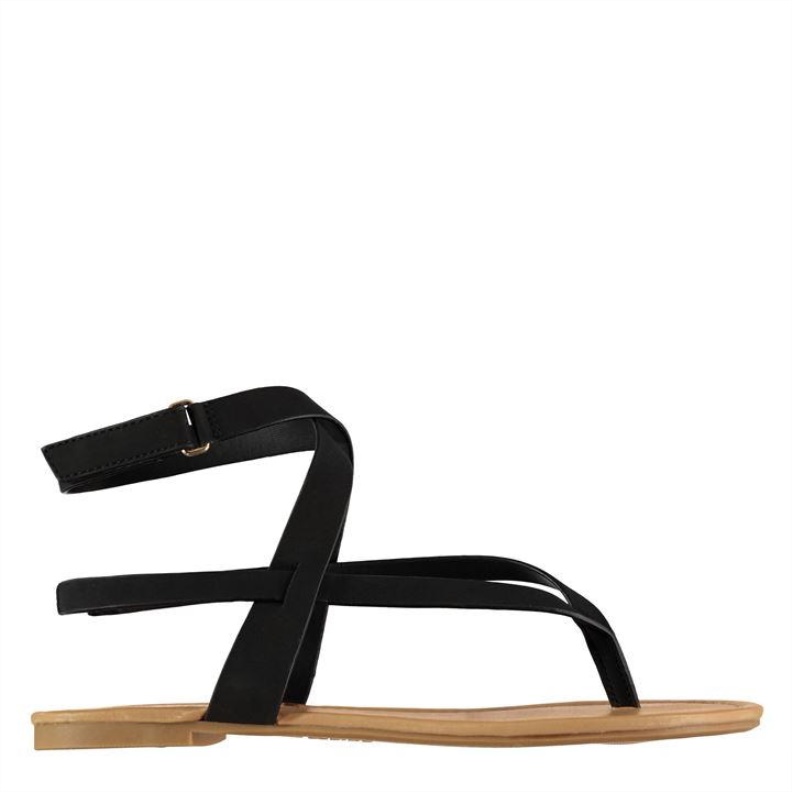 Fashion Aldo Black Aldo Husien Flat Sandals Ladies