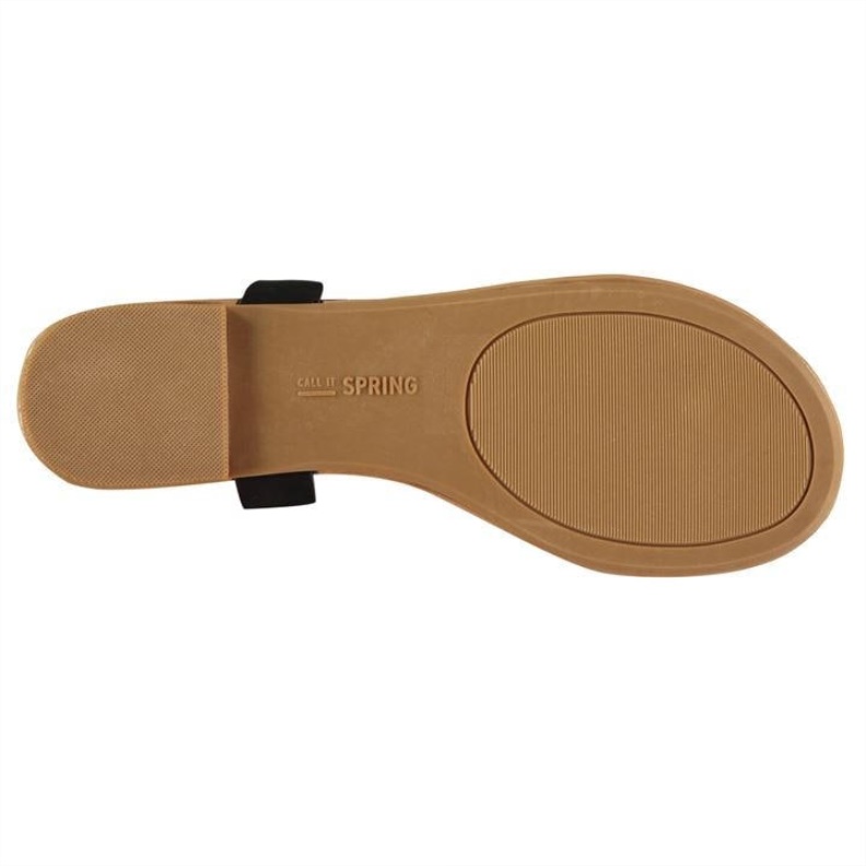 Fashion Aldo Black Aldo Husien Flat Sandals Ladies