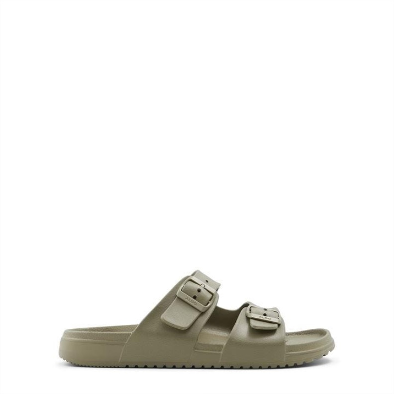 Fashion Khaki Aldo Hideo Flat Sandals Aldo