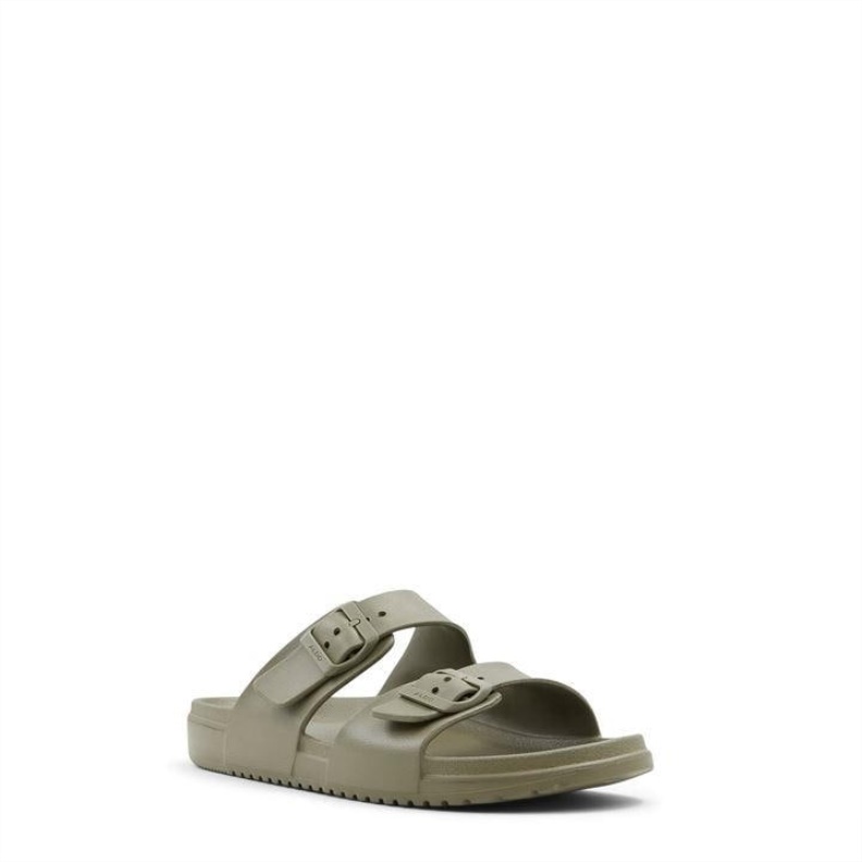 Fashion Khaki Aldo Hideo Flat Sandals Aldo