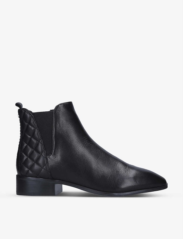 Aldo Fashion Torwenflex Faux-Leather Ankle Boot Black