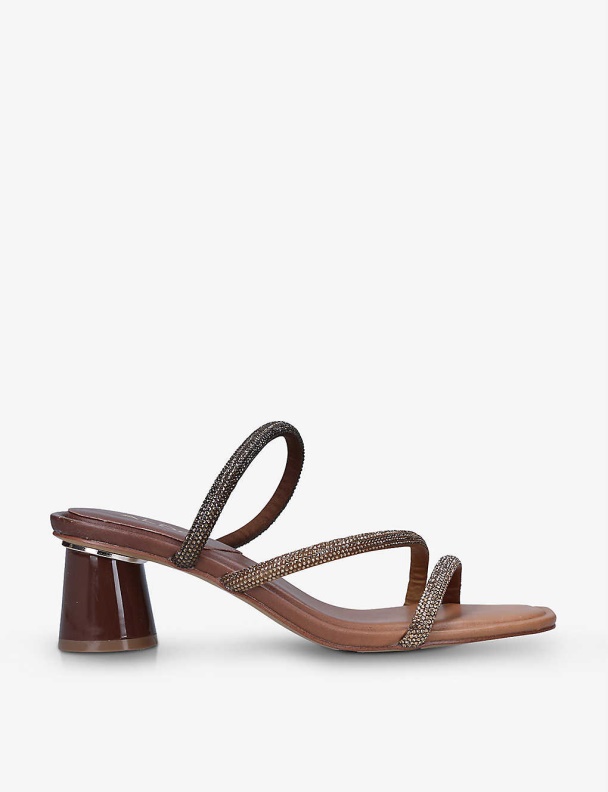 Edawen Strappy Embellished Sandals Brown/Oth Aldo Fashion