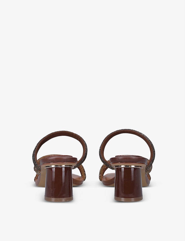 Edawen Strappy Embellished Sandals Brown/Oth Aldo Fashion