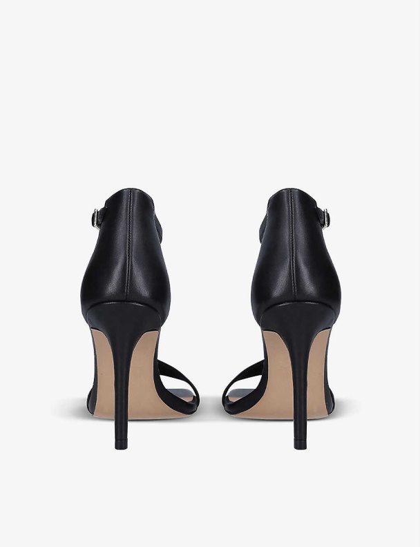 Fashion Aldo Black Afendaven Satin Heeled Sandals