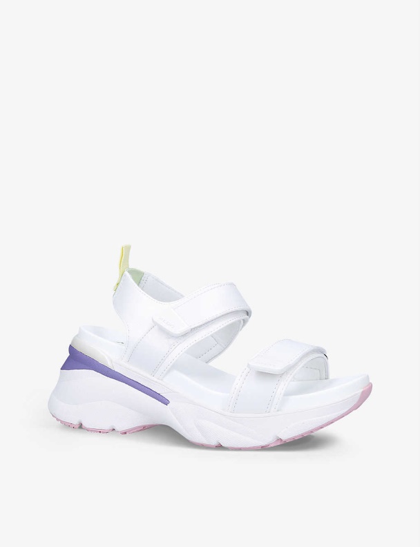 Fashion White Aldo Colbie Woven Wedge-Heel Sandals