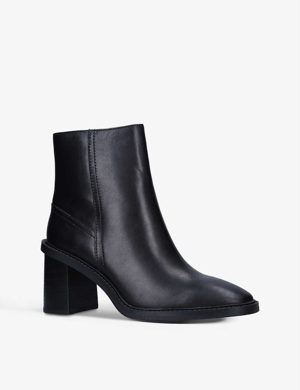 Filly Block-Heel Leather Ankle Boots Fashion Aldo Black