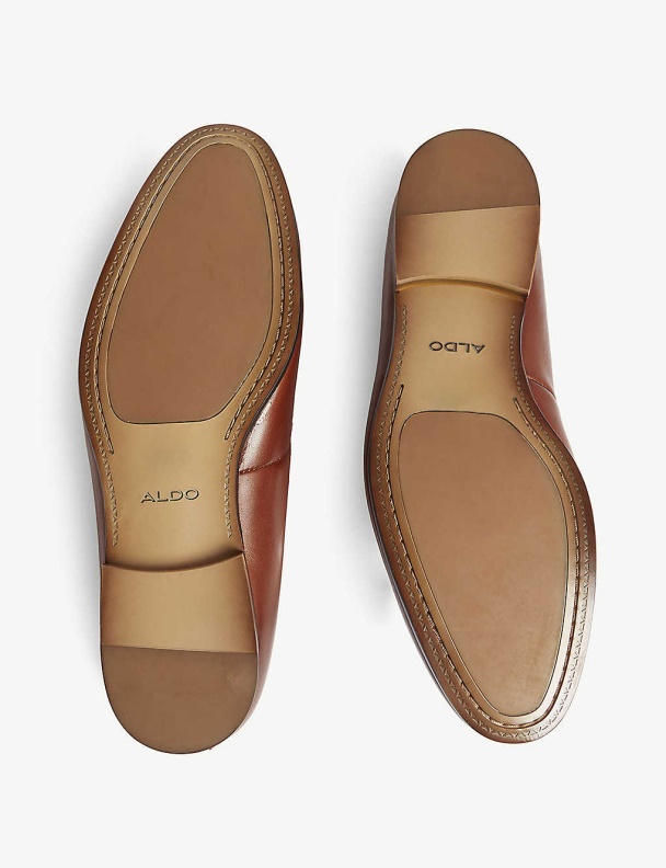 Royton Leather Loafers Cognac Aldo Fashion