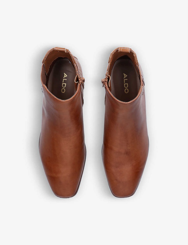 Tan Torwenflex Faux-Leather Ankle Boots Fashion Aldo