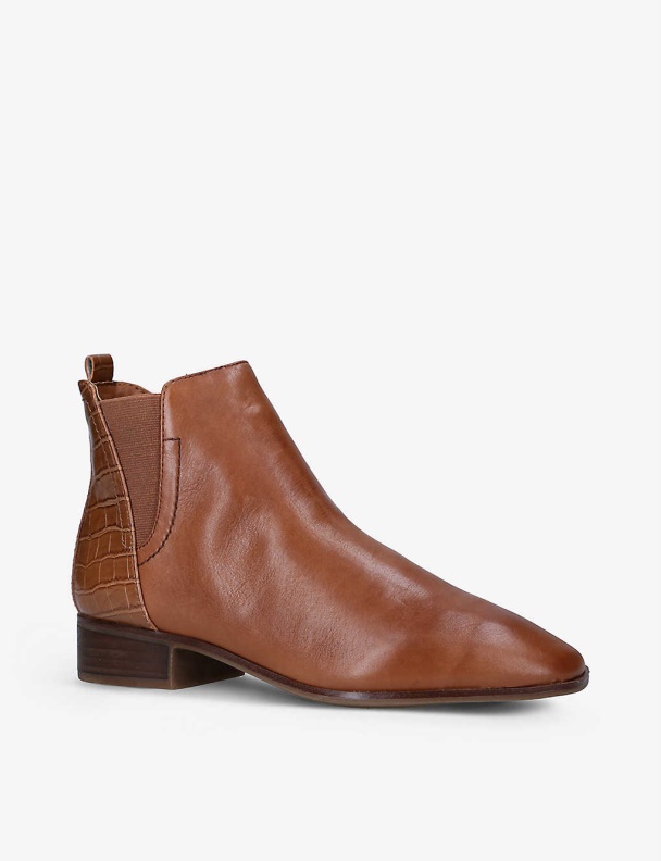 Tan Torwenflex Faux-Leather Ankle Boots Fashion Aldo