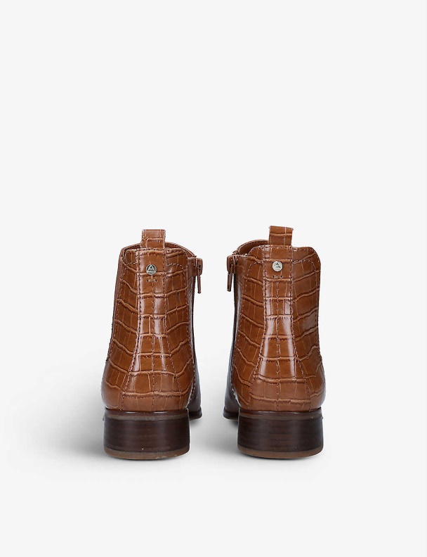 Tan Torwenflex Faux-Leather Ankle Boots Fashion Aldo