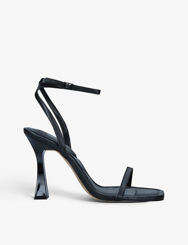 Vivanti Square-Toe Faux-Leather Strappy Sandals Fashion Aldo Black