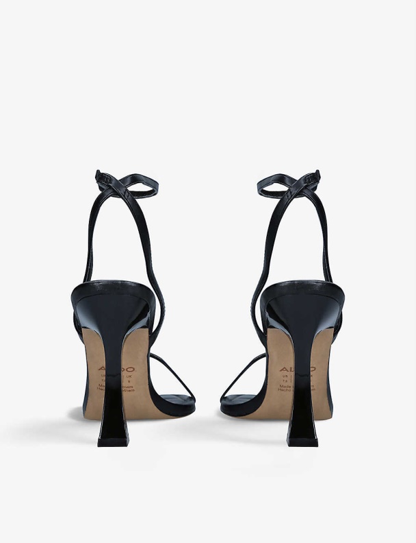 Vivanti Square-Toe Faux-Leather Strappy Sandals Fashion Aldo Black