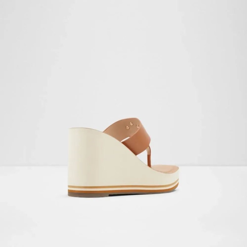 Acarenia Women's Wedge High Heel Sandal Cognac Aldo Fashion