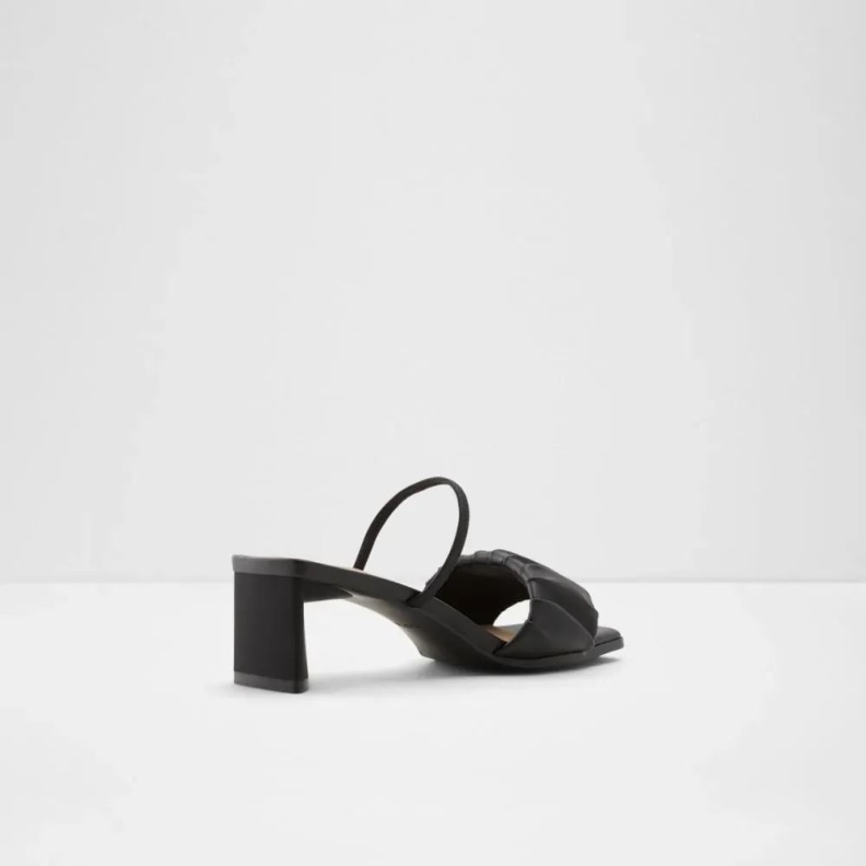Adreran Women's Slip-On Heel Sandal Fashion Aldo Black