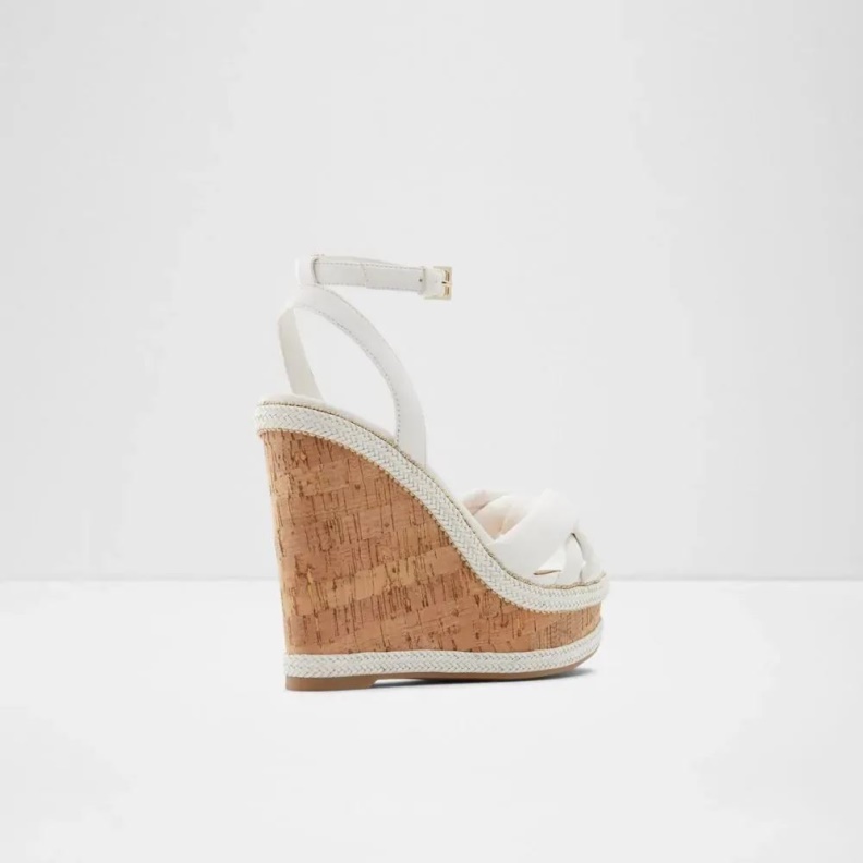 Fashion White Aldo Adrirawen Women's Two Piece Wedge Sandal