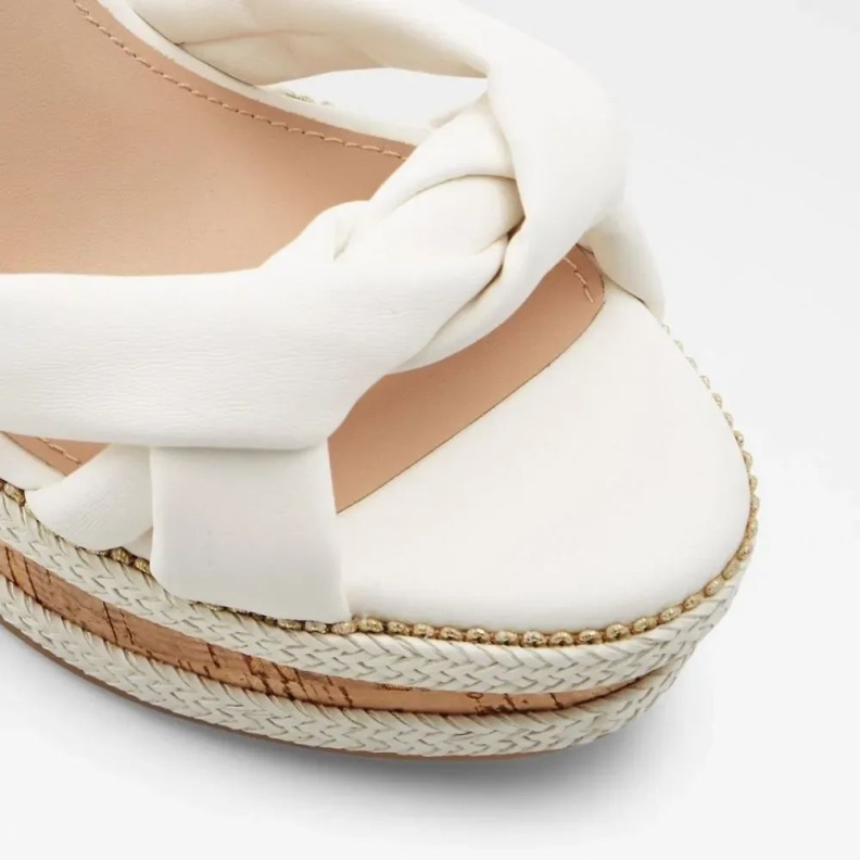 Fashion White Aldo Adrirawen Women's Two Piece Wedge Sandal