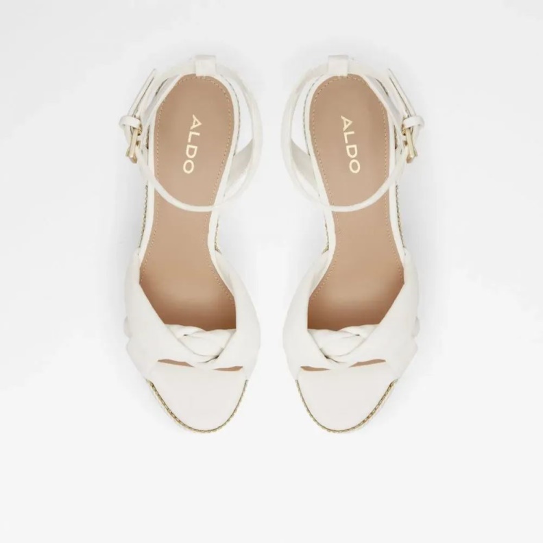 Fashion White Aldo Adrirawen Women's Two Piece Wedge Sandal