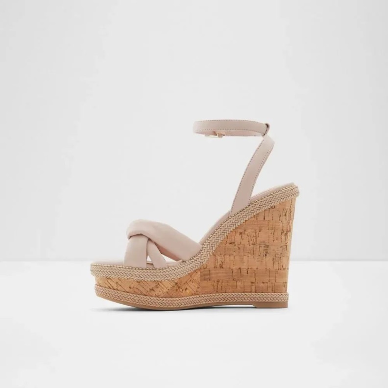 Light Pink Fashion Aldo Adrirawen Women's Two Piece Wedge Sandal