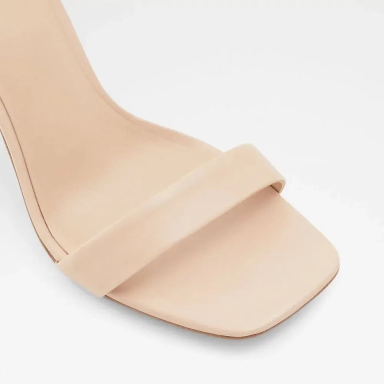 Afendaven Women's Ankle Strap High Heel Sandal Aldo Fashion Bone