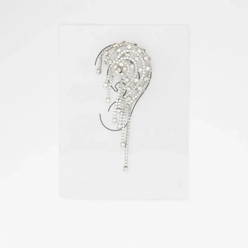 Aldo Fashion Silver/Clear Multi Alaya Women's Accessories Earring