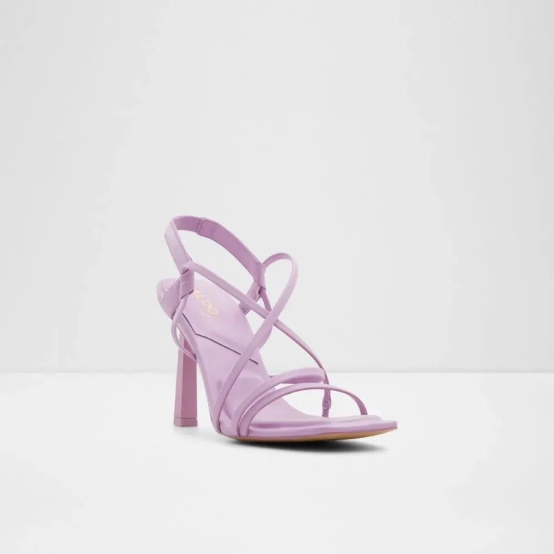 Aldo Amilia Women's Strappy Heeled Sandal Medium Purple Fashion
