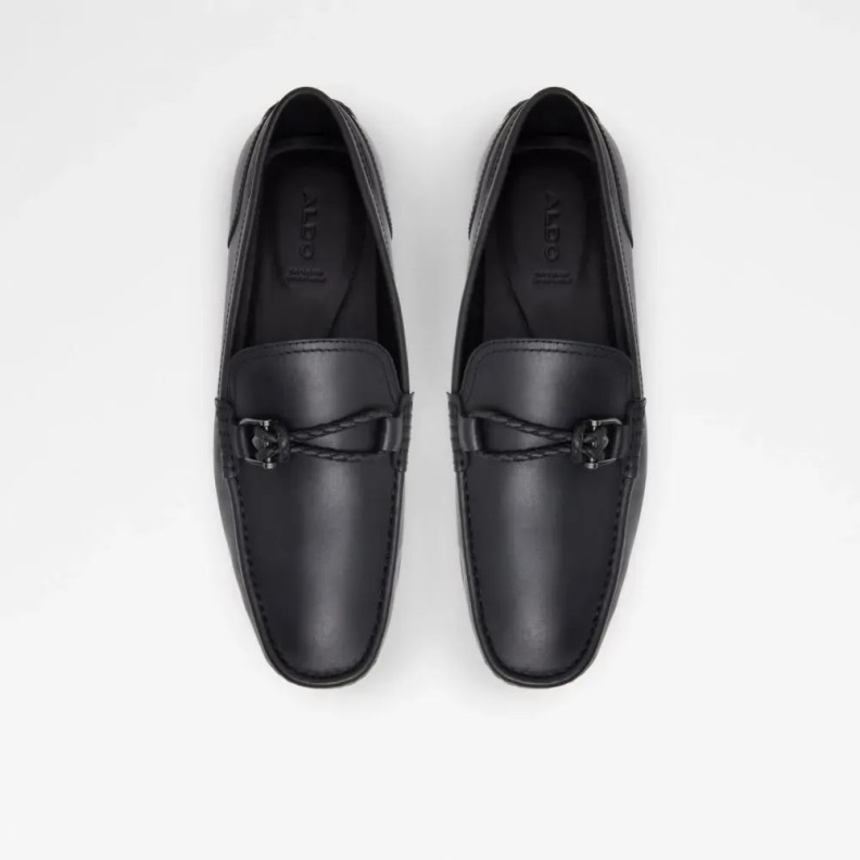 Black Ambani Men's Slip-On Almond Toe Loafer Fashion Aldo