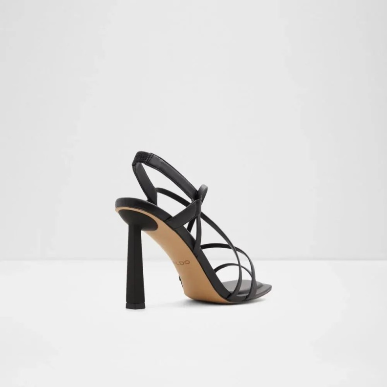 Black Amilia Women's Strappy High Heel Sandal Aldo Fashion