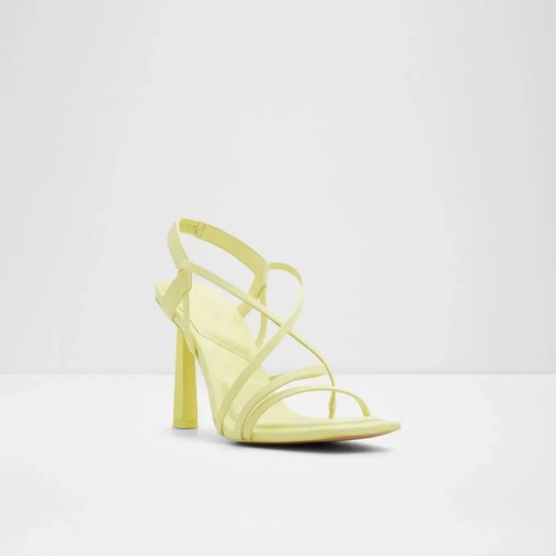 Fashion Aldo Light Yellow Amilia Women's Strappy Heeled Sandal