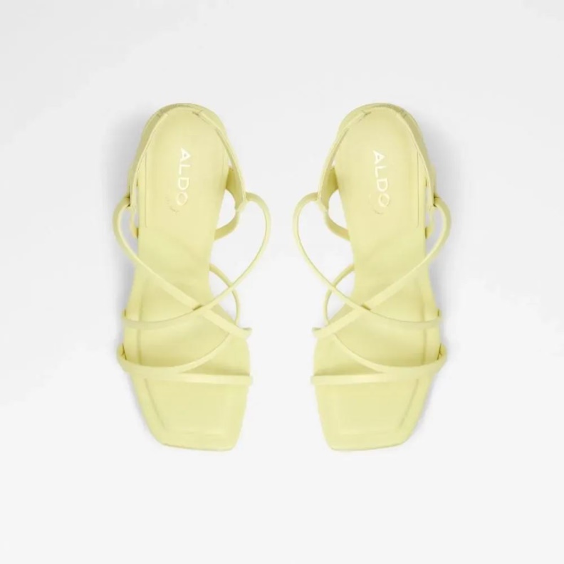 Fashion Aldo Light Yellow Amilia Women's Strappy Heeled Sandal