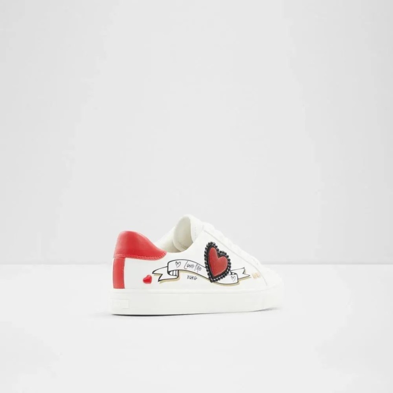 White Amtzell Women's Lace-Up Sneaker Fashion Aldo