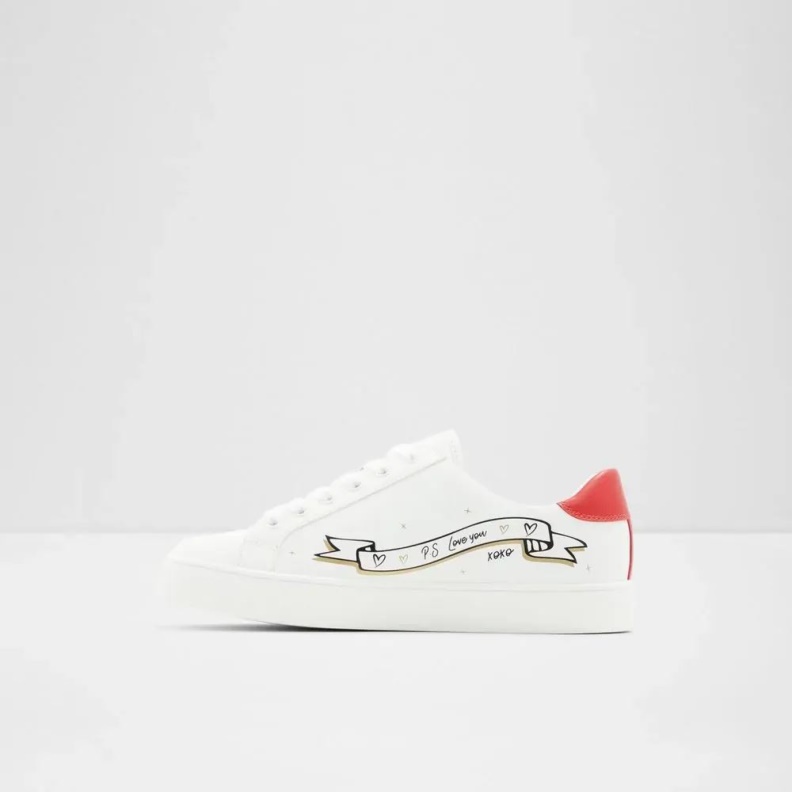 White Amtzell Women's Lace-Up Sneaker Fashion Aldo