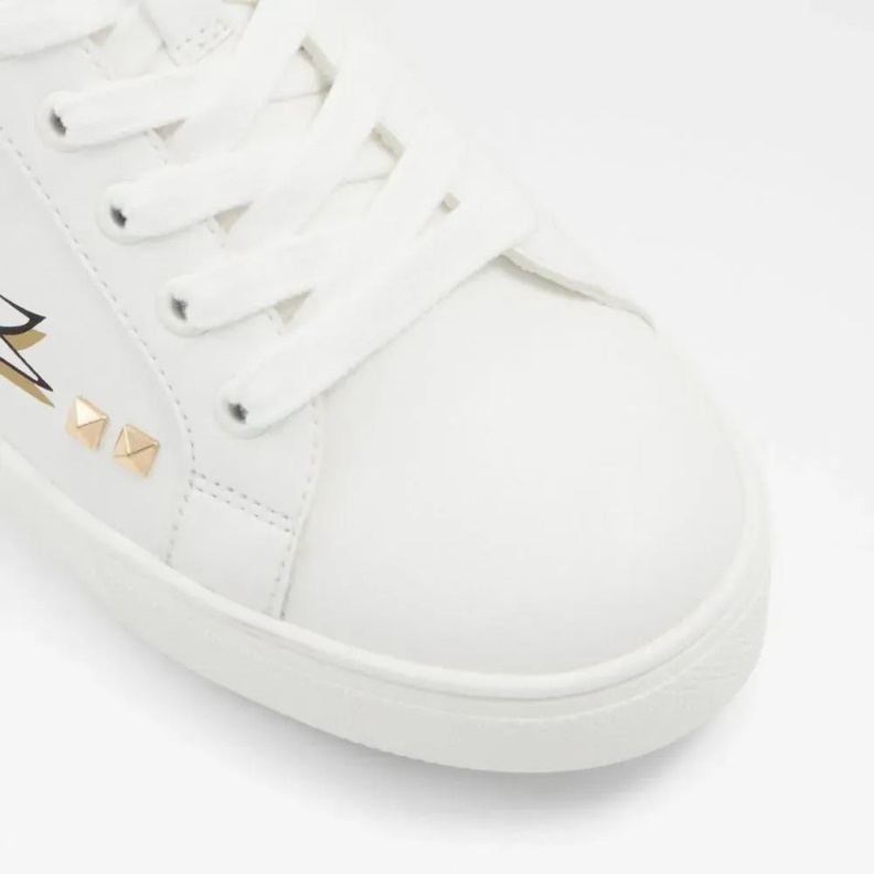 White Amtzell Women's Lace-Up Sneaker Fashion Aldo