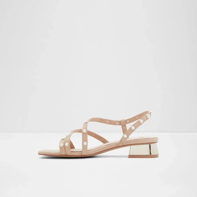 Aldo Asayweth Women's Sling Back Flat Sandal Bone Fashion