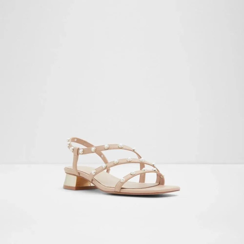 Aldo Asayweth Women's Sling Back Flat Sandal Bone Fashion