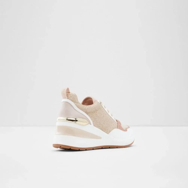 Aldo Fashion Asilahan Women's Wedge Sneaker Rose-Gold