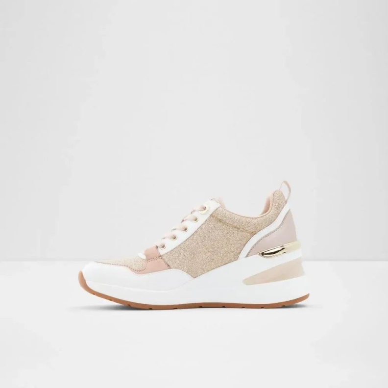 Aldo Fashion Asilahan Women's Wedge Sneaker Rose-Gold