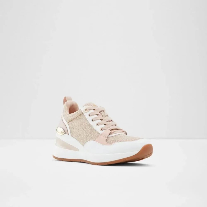 Aldo Fashion Asilahan Women's Wedge Sneaker Rose-Gold