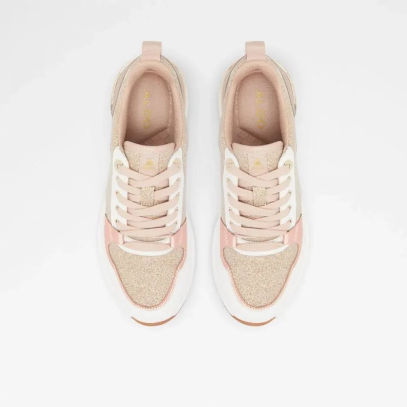 Aldo Fashion Asilahan Women's Wedge Sneaker Rose-Gold