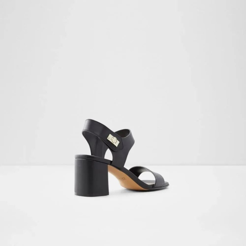 Aldo Fashion Black Astaossa Women's Block Heeled Sandal
