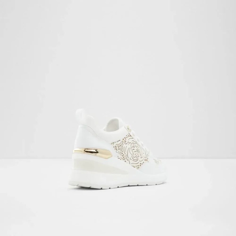 Asilahan Women's Laced-Up Wedge Sneaker Fashion Aldo Other White