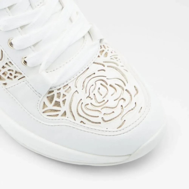 Asilahan Women's Laced-Up Wedge Sneaker Fashion Aldo Other White