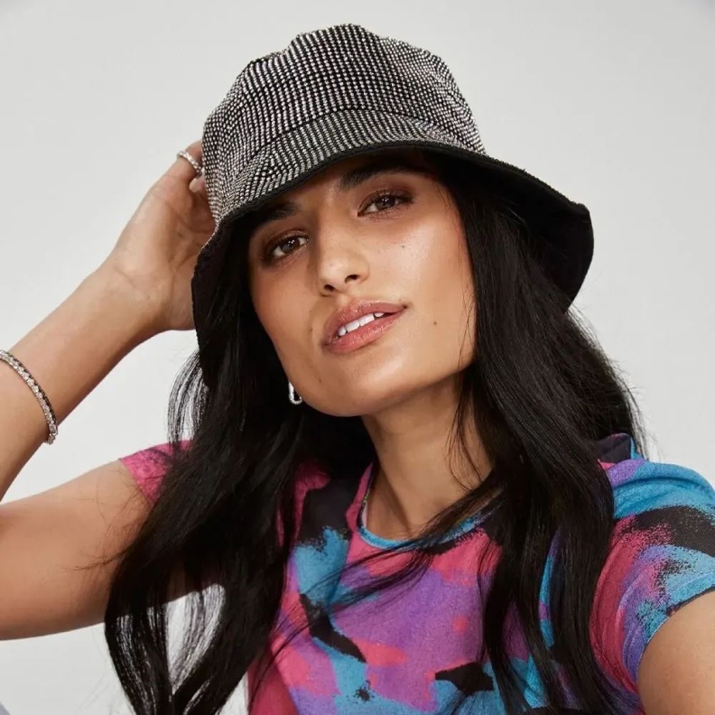 Astrella Women's Accessories Beanie Hat Black/Silver Multi Aldo Fashion