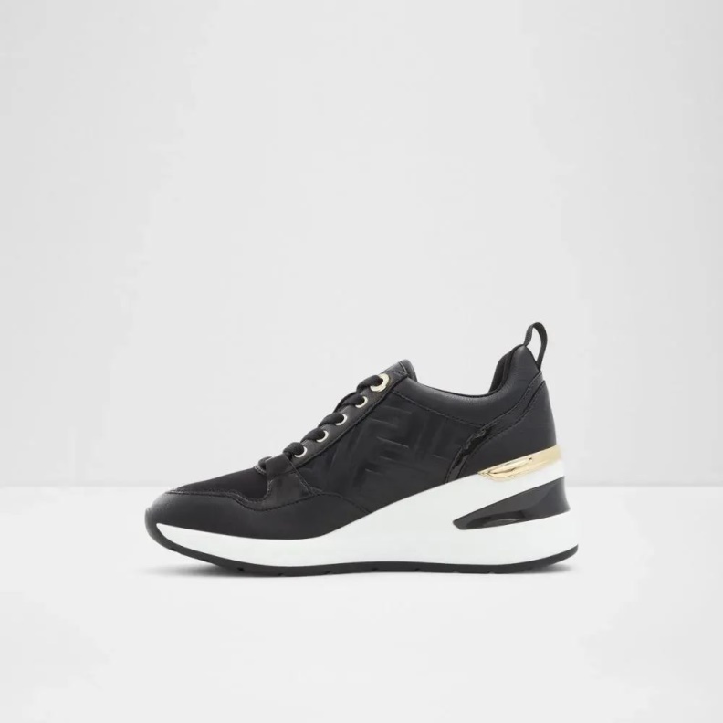 Black Asilahan Women's Wedge Sneaker Fashion Aldo