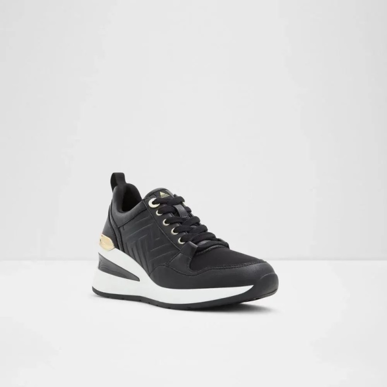Black Asilahan Women's Wedge Sneaker Fashion Aldo