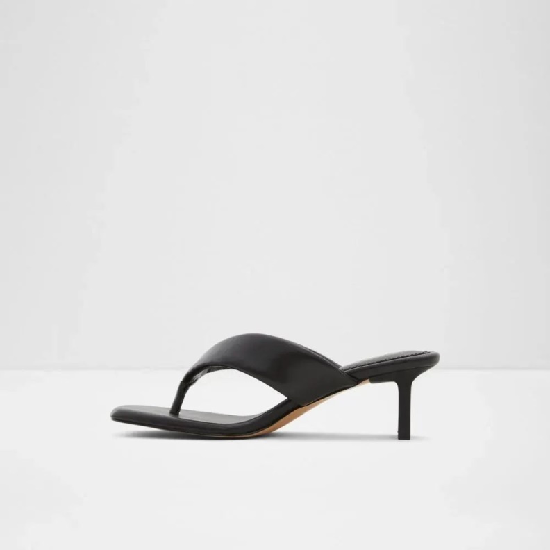 Aldo Fashion Auday Women's Thong Heeled Sandal Black