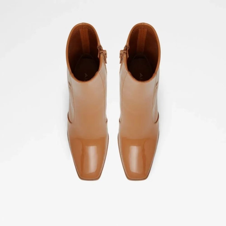 Fashion Aldo Dark-Beige Audrella Women's Block Heel Ankle Boot