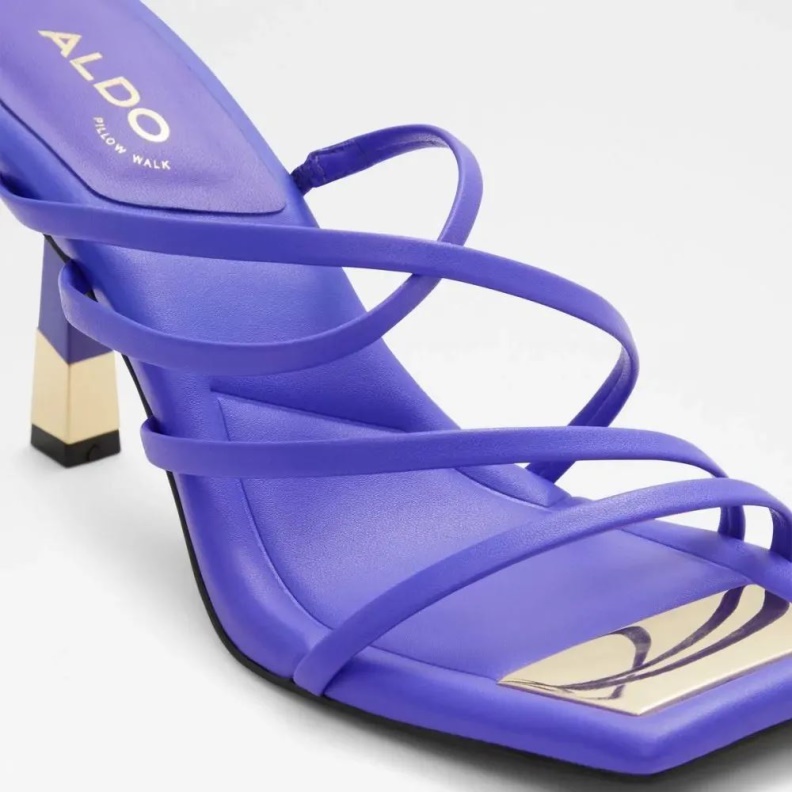Aldo Aviah Women's Open Toe Heeled Sandal Purple Fashion